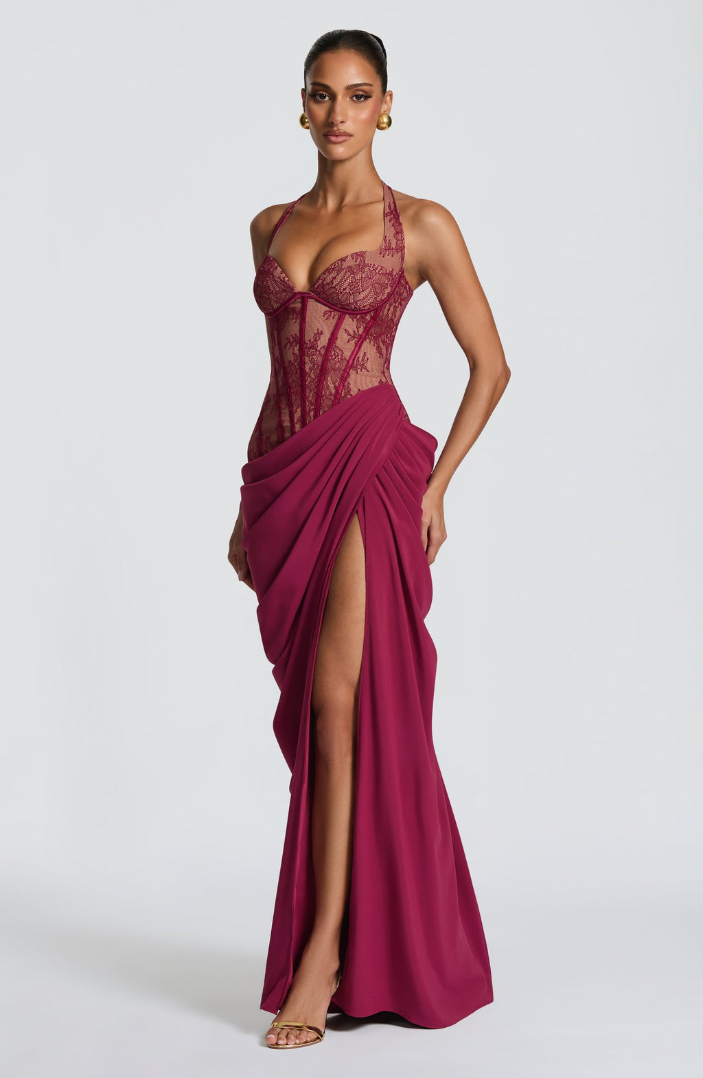ROBE LONGUE BONITA - MÛRE