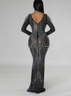 Robe À Strass Sirène En Tulle