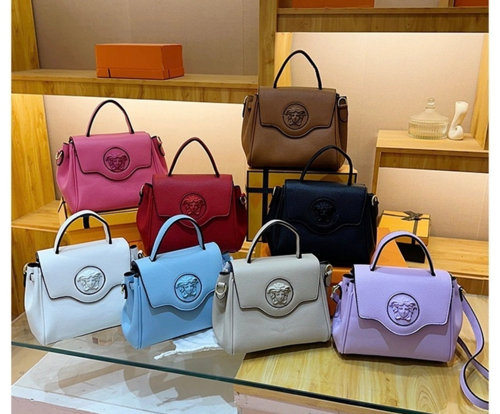 Sac à main "Iconic Medusa" en Cuir Grainé