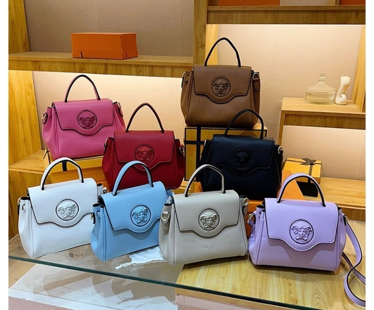 Sac à main "Iconic Medusa" en Cuir Grainé