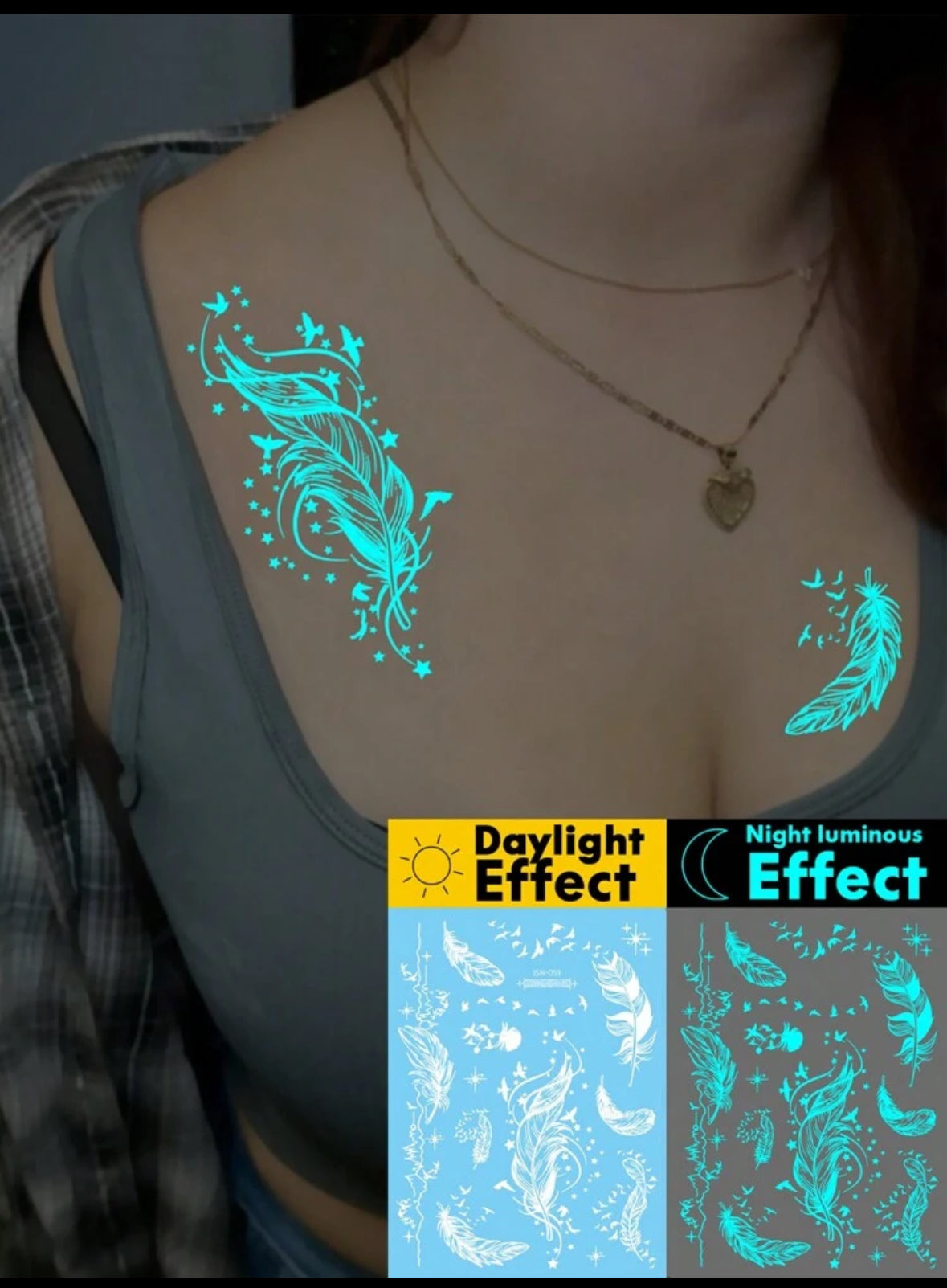 Tatouages Temporaires Lumineux & Réalistes – Style Unique et Tendance