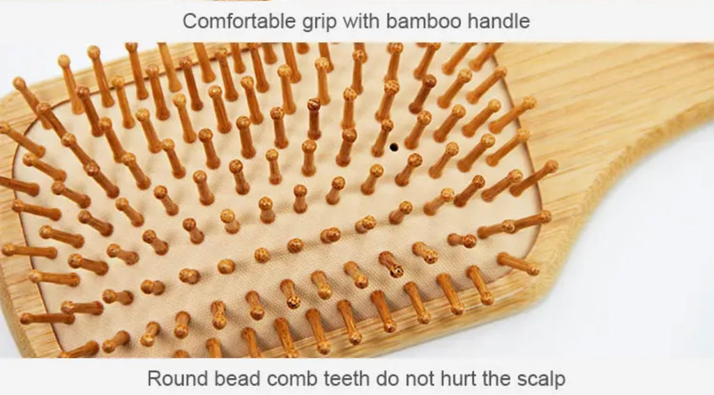 Brosse à cheveux en bambou