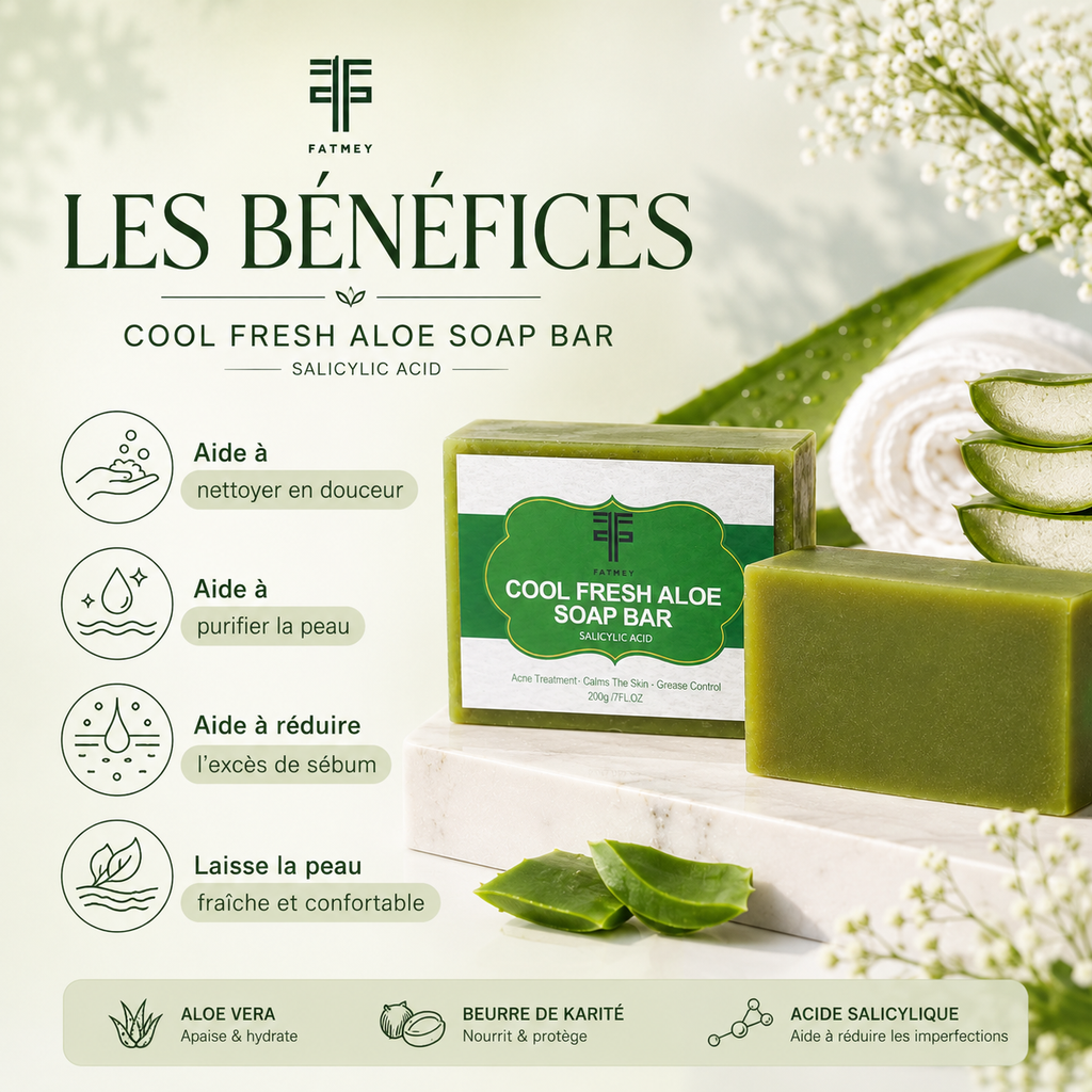 Savon Aloe Vera & Acide Salicylique | FATMEY