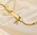 Bracelet personnalisé pour enfants - Gravé avec initiales et breloque brillante
