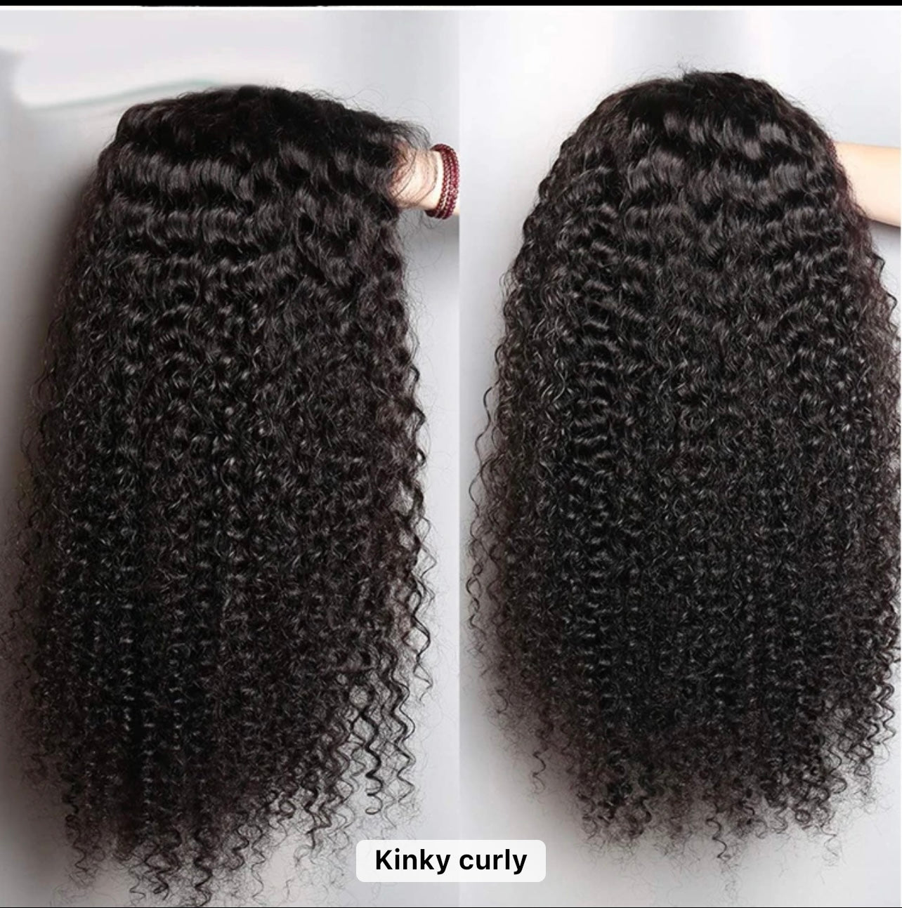 Perruque cheveux humain Kinky Curly / wig 200% 13*4 lace frontal transparente