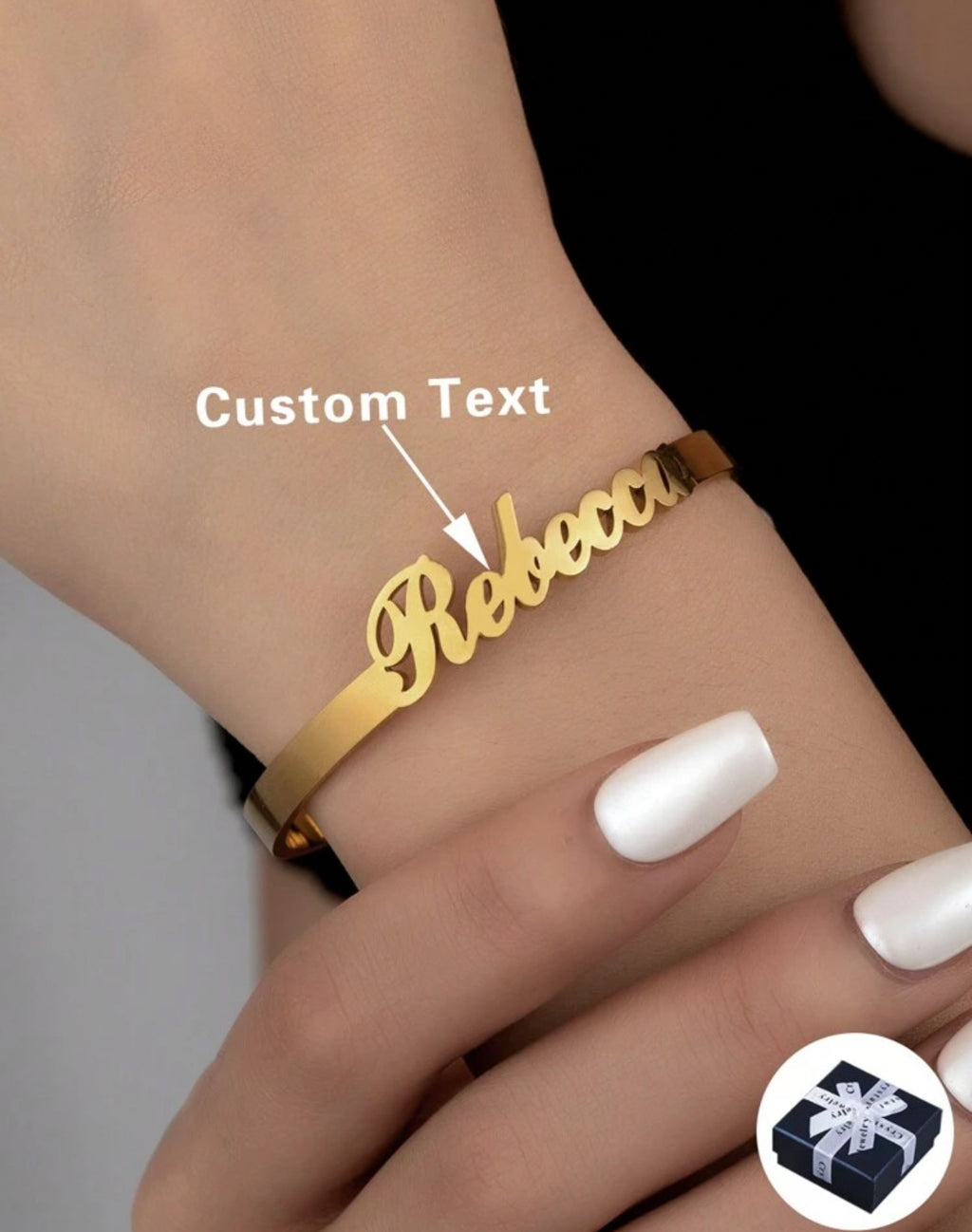 Bracelet Réglable Personnalisé en Acier Inoxydable