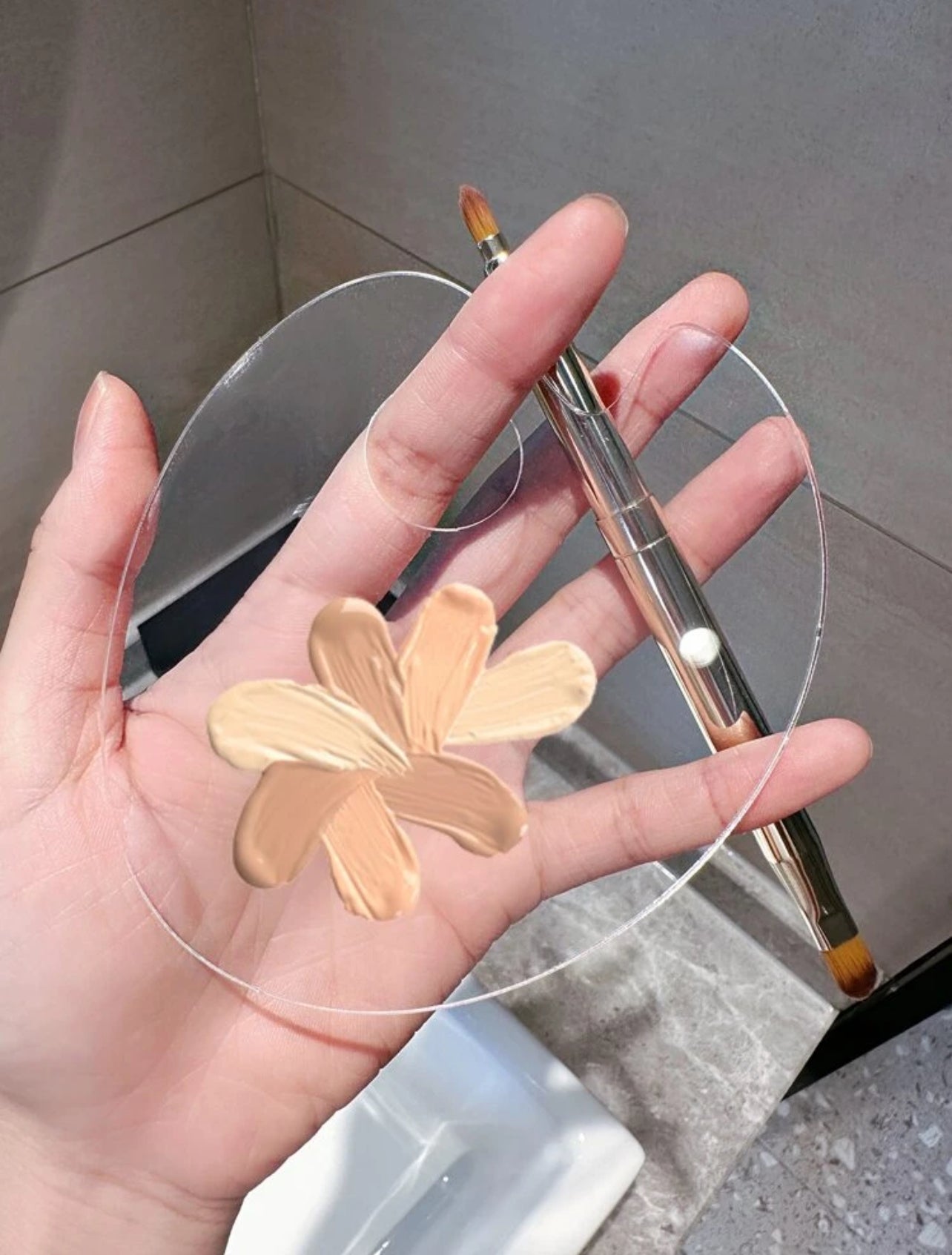 Palette De Mélange De Couleurs Pour Le Maquillage