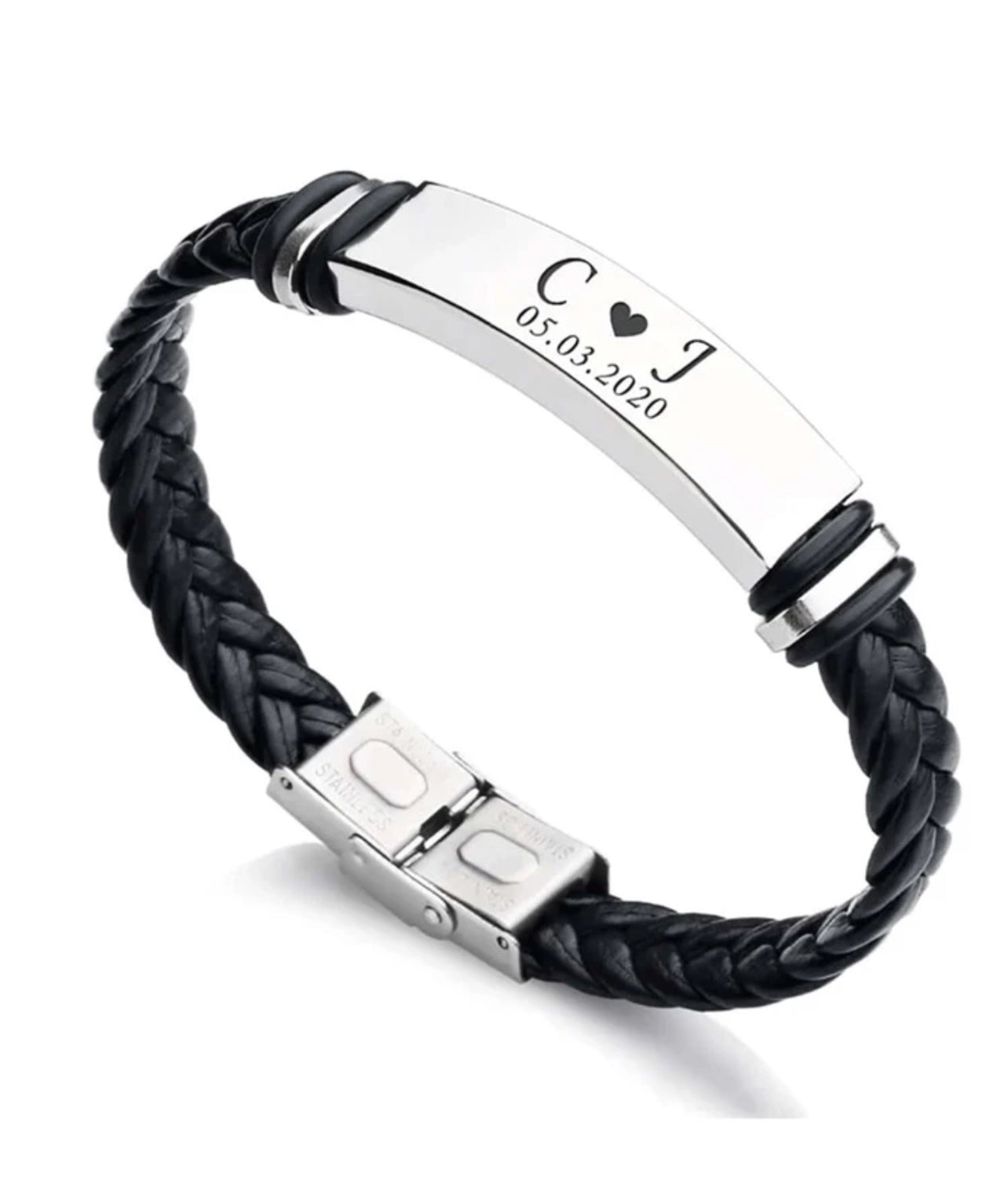 Bracelet Personnalisé en Cuir pour Homme