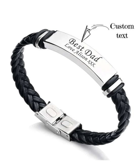 Bracelet Personnalisé en Cuir pour Homme