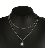 Perles Pack Cristaux Boho Rétro Gouttelettes d'eau Collier Double