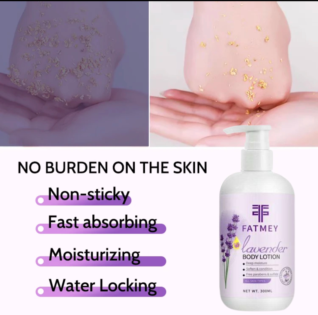 Fatmey Lavender Body Lotion - Deep Hydration &amp; Delicate Glow