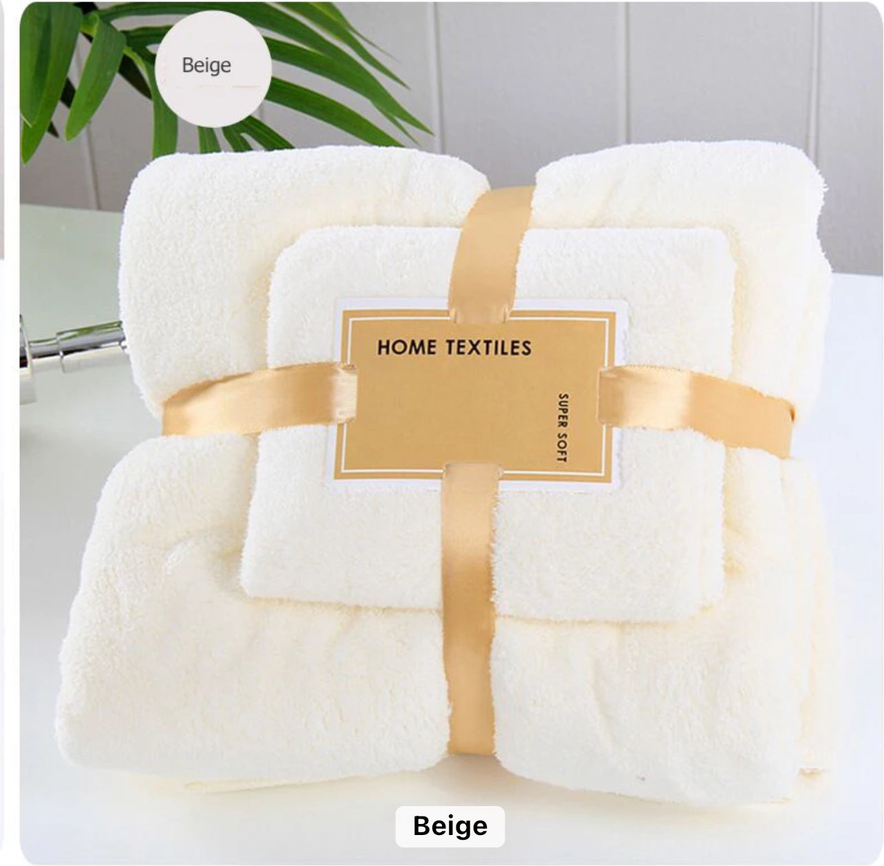 Ensemble serviette micro fibre super doux