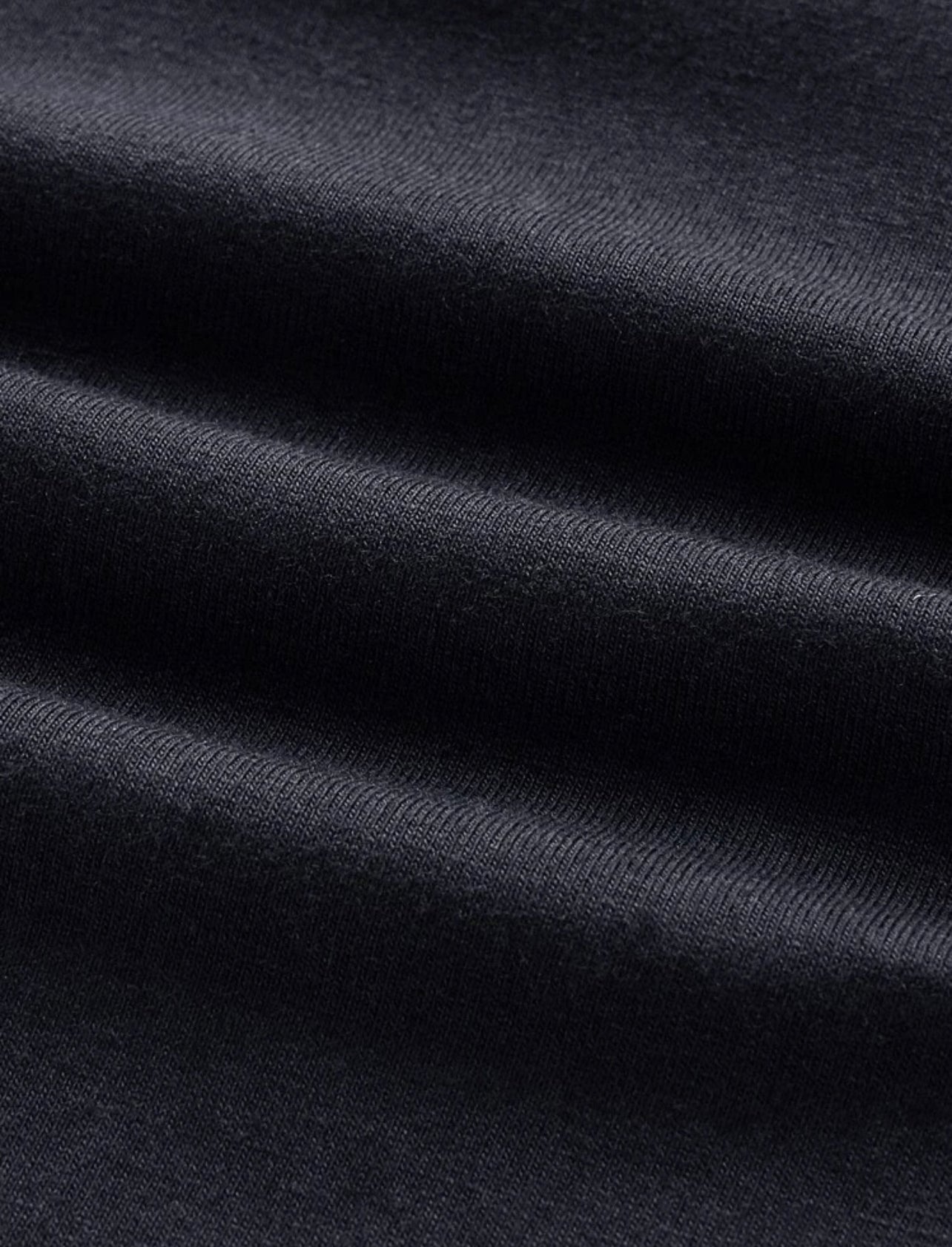 T-Shirt Unicolore En Coton À Col Montant