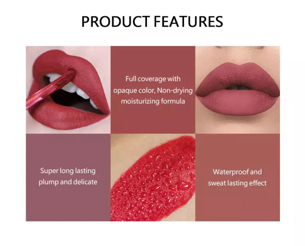 Set of 6 Lipsticks – Assorted Shades
