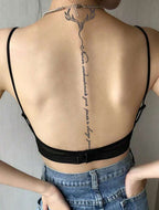 Tatouage Temporaire Épine Dorsale Élégant