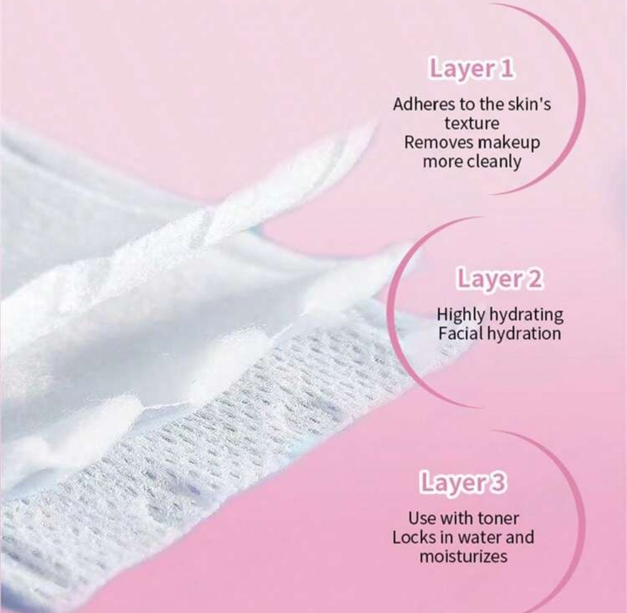 Lingettes nettoyantes pour le visage double couche, pratiques, jetables, épaisses, humides et sèches, pour le visage, 120 pièces/paquet, tampons démaquillants, soins de la peau