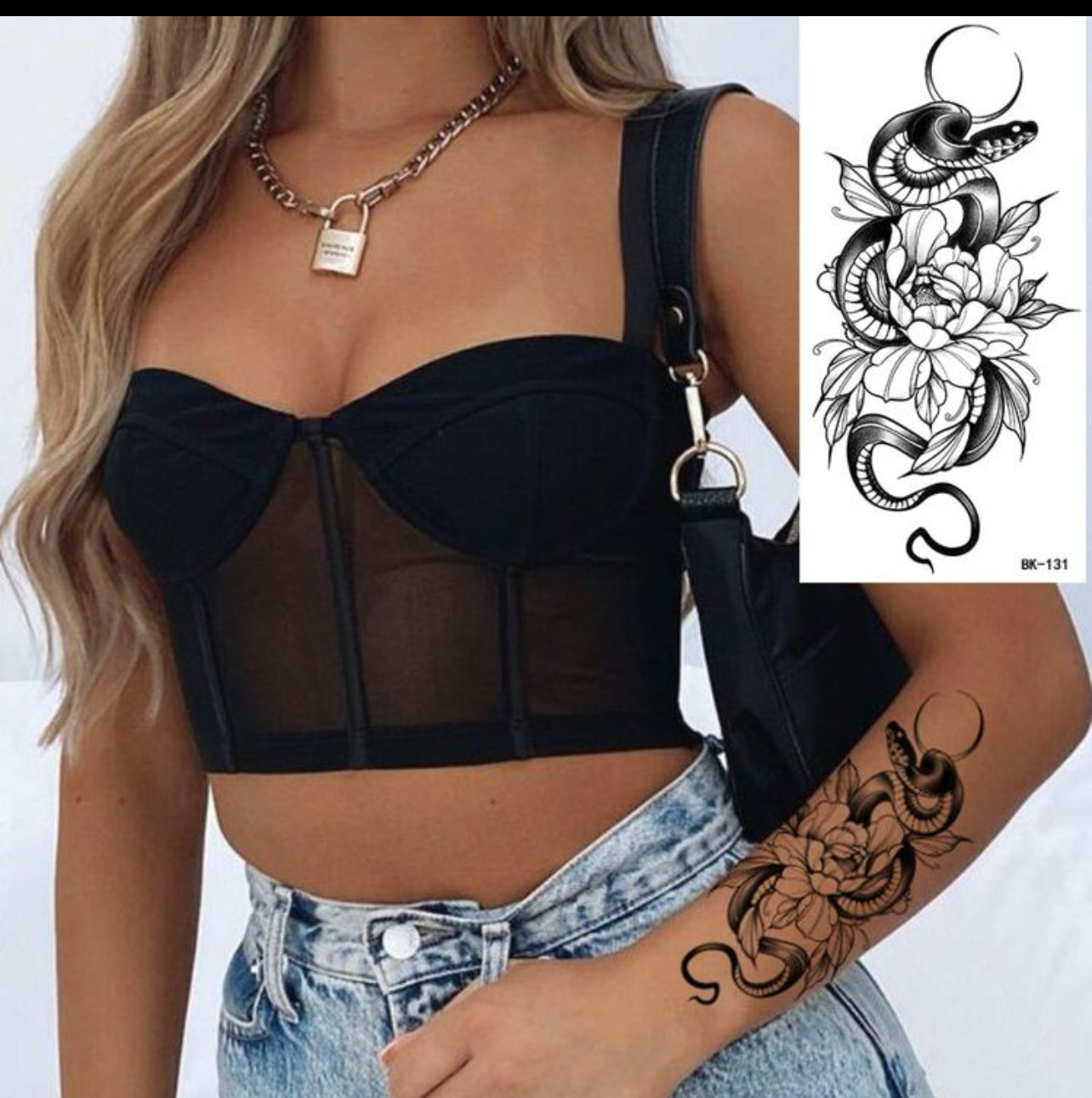 9 pièces Tatouage Temporaire