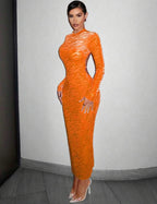 Robe Sexy Moulante À Rayures Zébrées Dos-Nu À Nœud Fendu