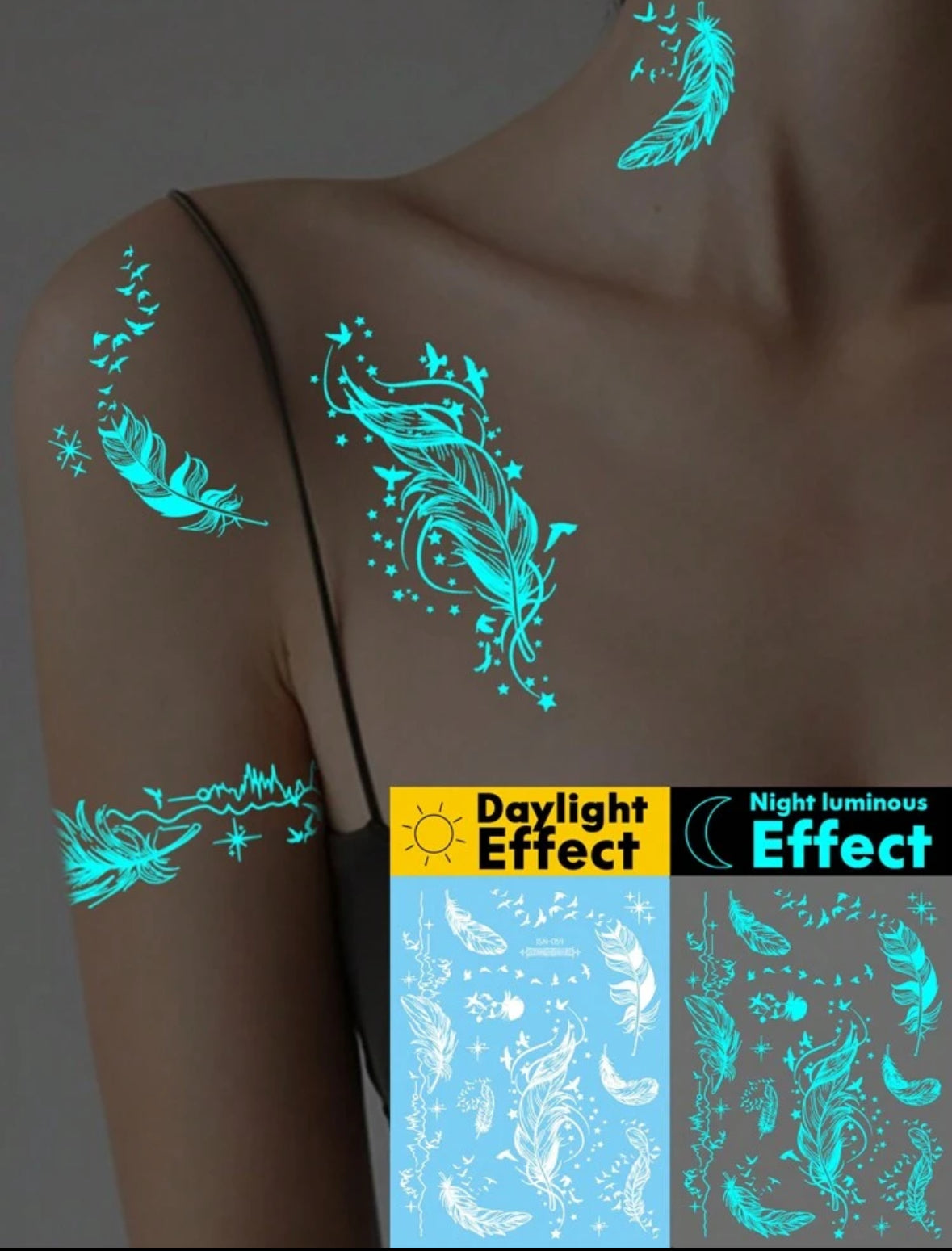 Tatouages Temporaires Lumineux & Réalistes – Style Unique et Tendance