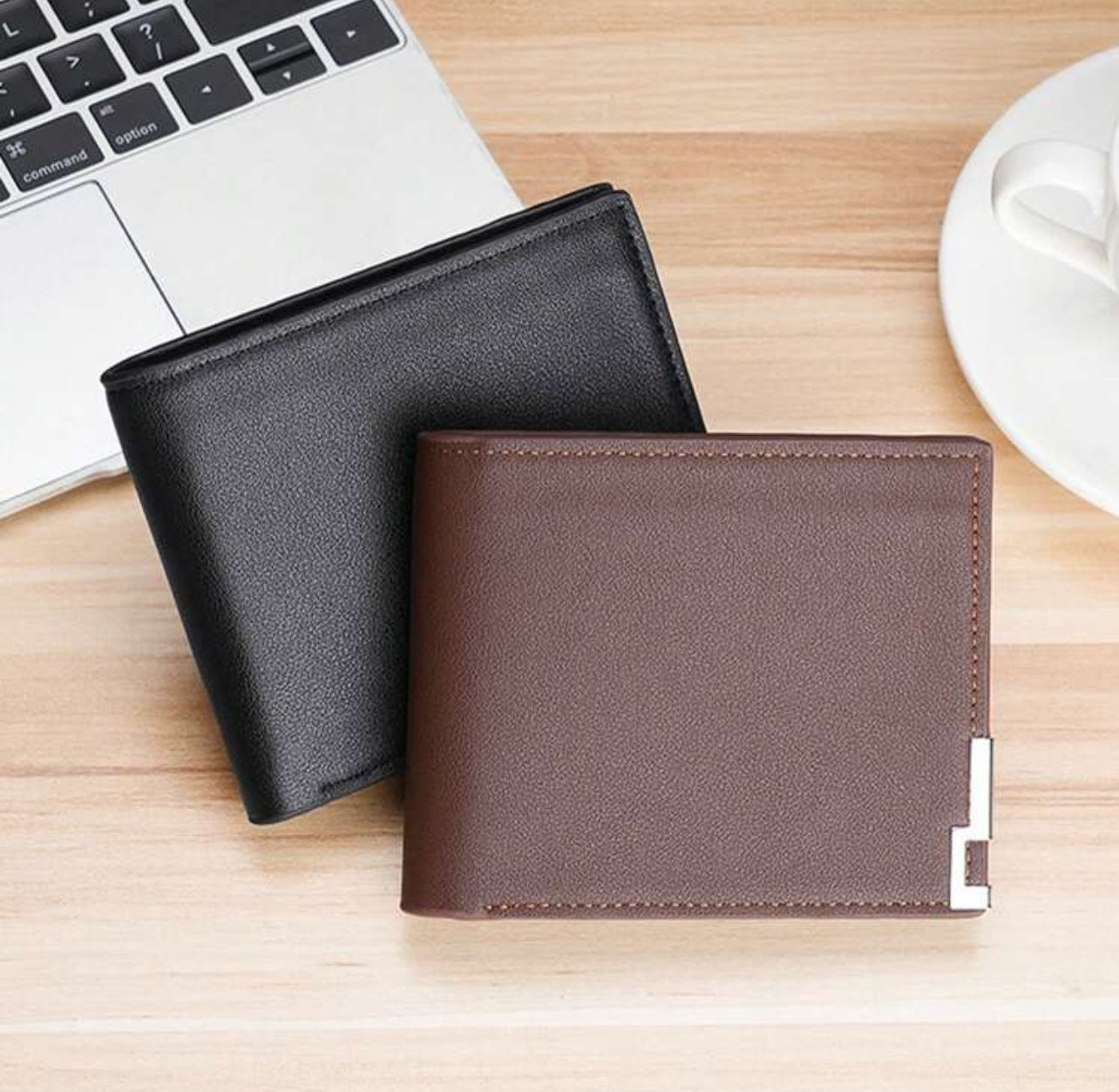 Portefeuille en cuir PU photo et texte personnalisé