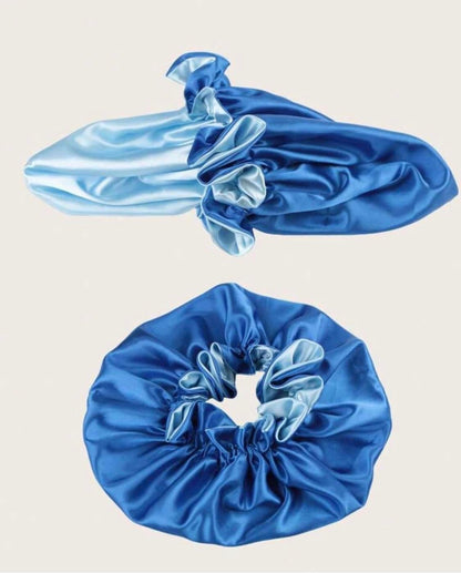 Bonnet en satin soie double couche