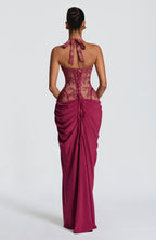 ROBE LONGUE BONITA - MÛRE