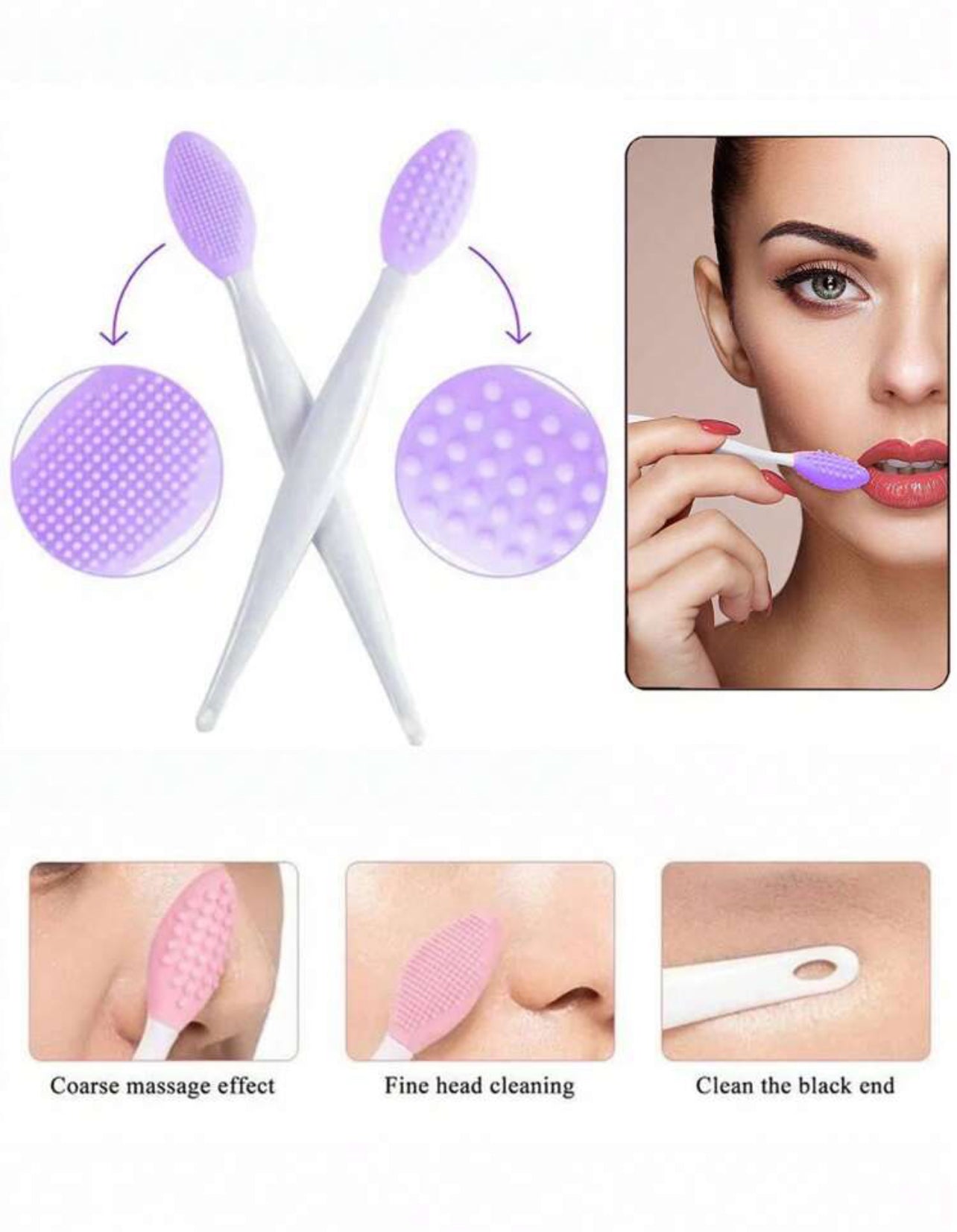 Brosse De Nettoyage De Visage En Silicone Exfoliante Pore