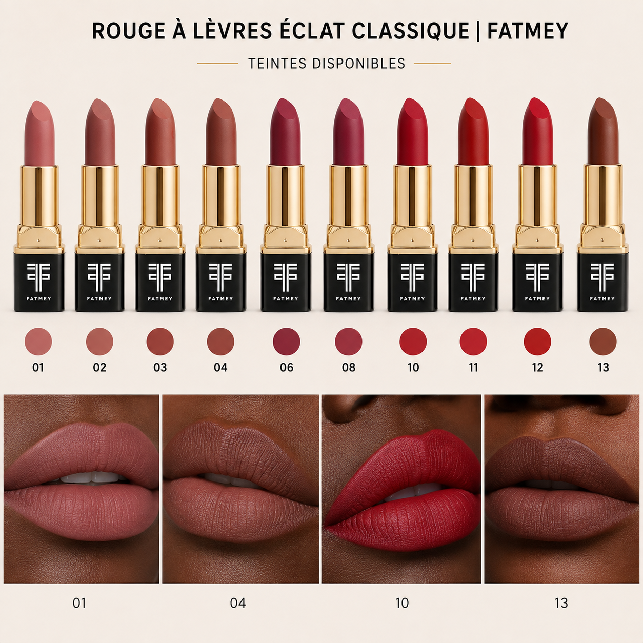 Rouge à Lèvres Éclat Classique | FATMEY