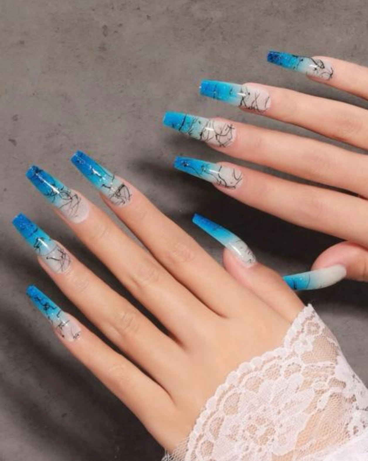 24 pièces faux-ongles