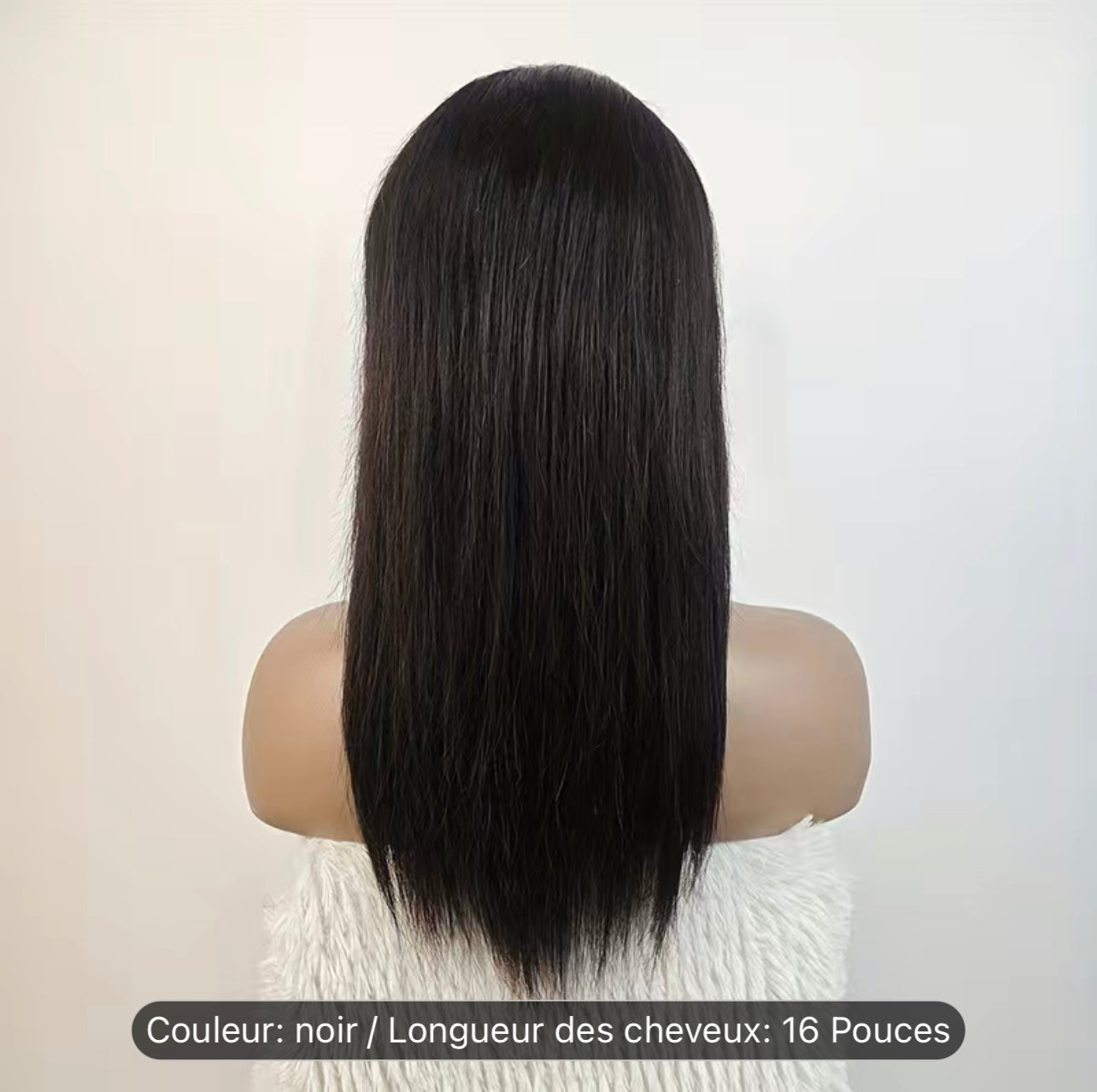 Perruque cheveux humains droite / Staight wig