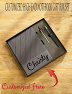 Ensemble cadeau personnalisé de carnet et stylo haut de gamme