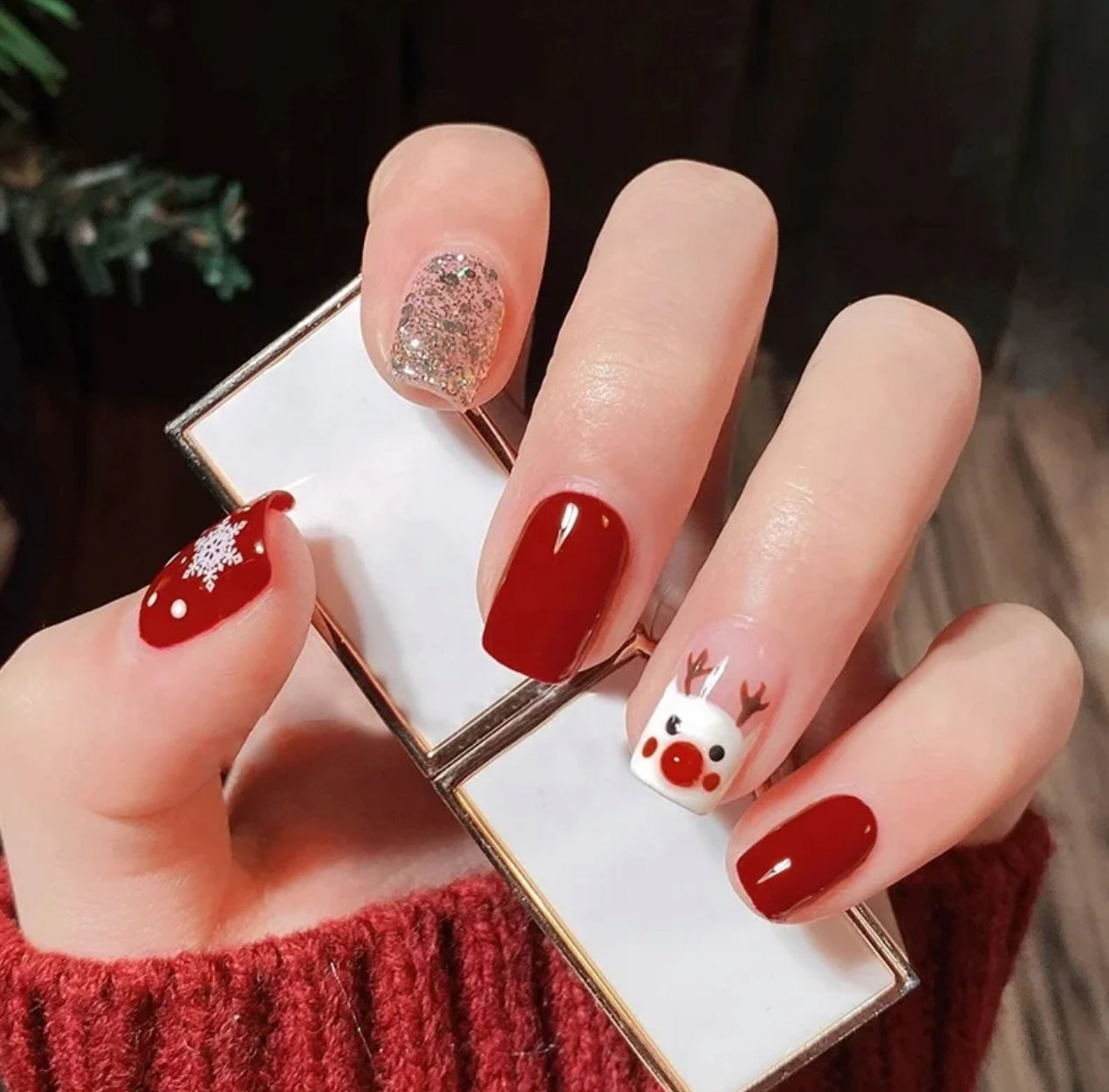 Faux-ongles Noël