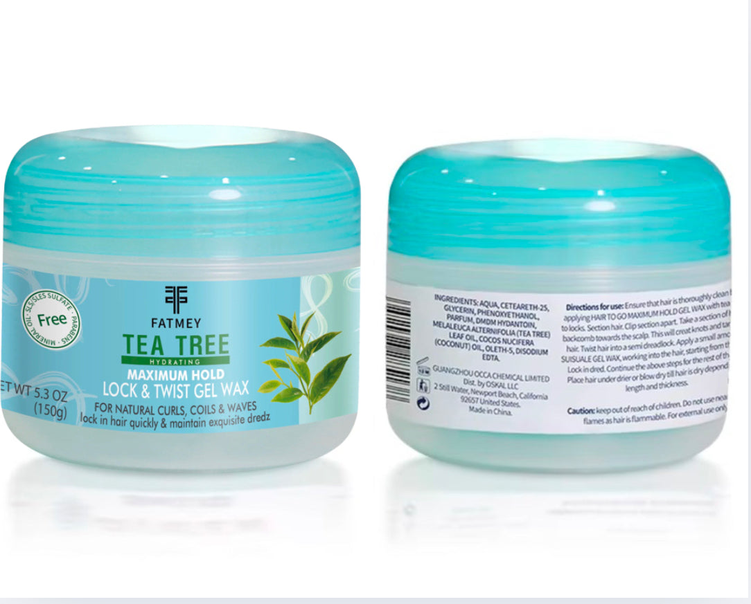 Fatmey Tea Tree Gel Wax - L’Essentiel pour Entretenir et Styliser vos Locks