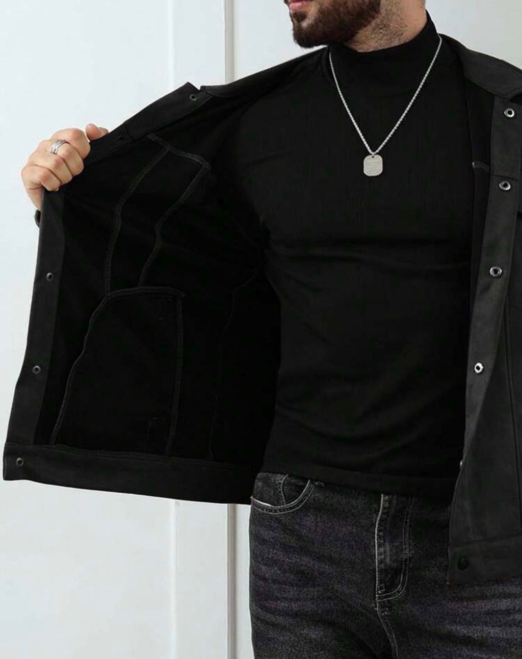 Veste Homme Effet Daim Premium – Style Casual & Élégant