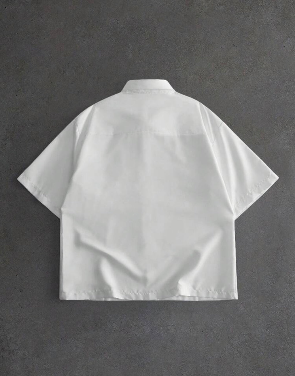 Chemise blanche à manches courtes avec cravate – Style Coréen