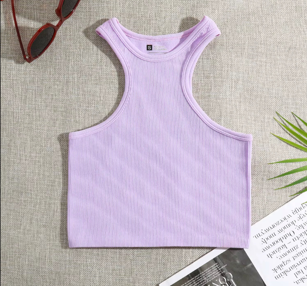 Débardeur côtelé dos nageur