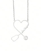 Collier Stéthoscope personnalisé pour femmes Collier personnalisé