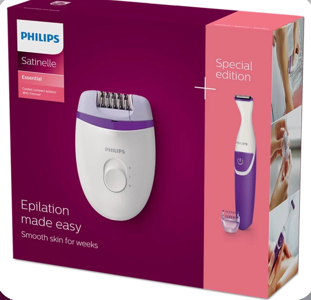 Philips Satinelle Essential – Épilateur compact filaire