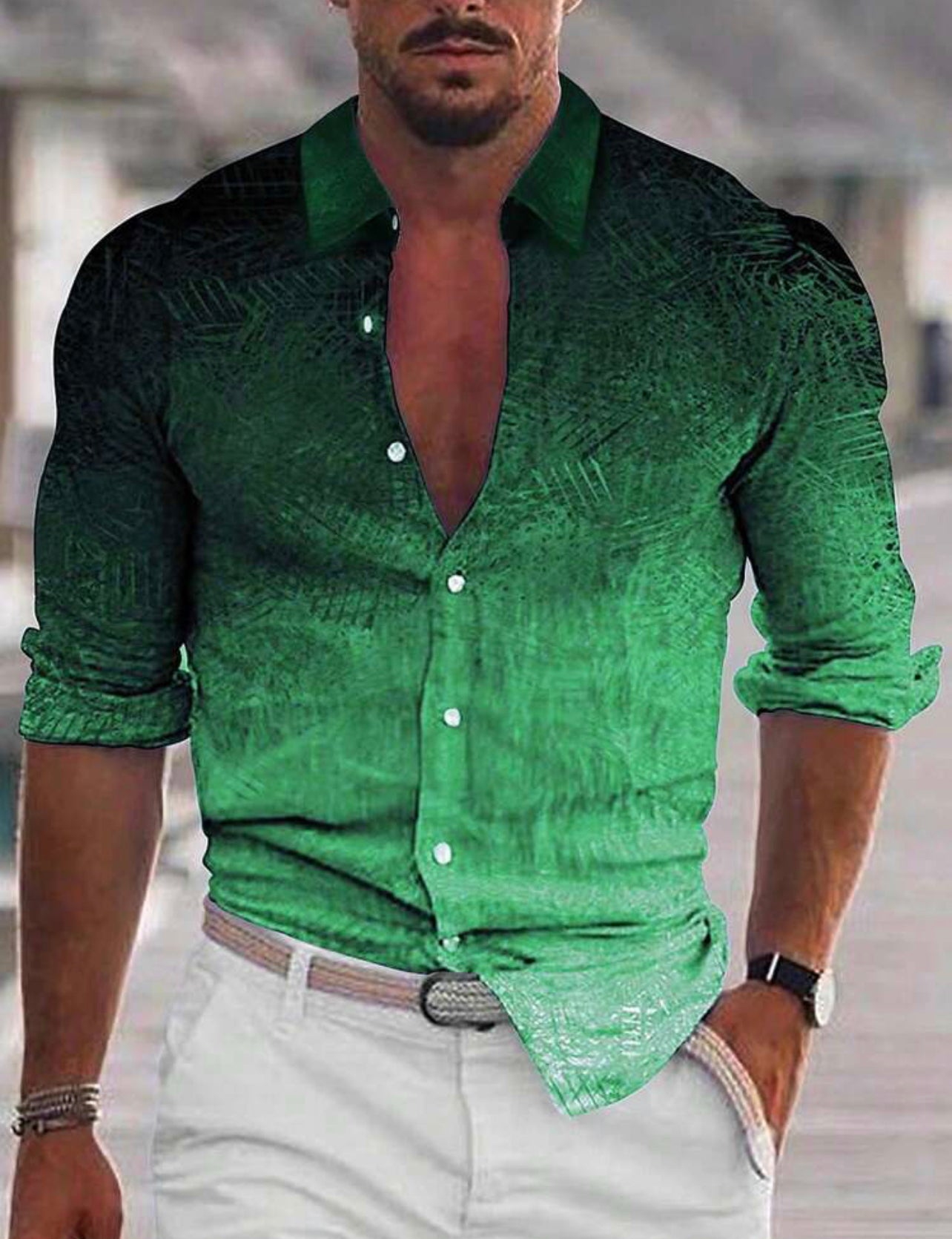 Chemise multicolore