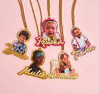 Collier à breloques Photo en acrylique personnalisé