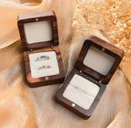 Boîte à bagues en bois personnalisée