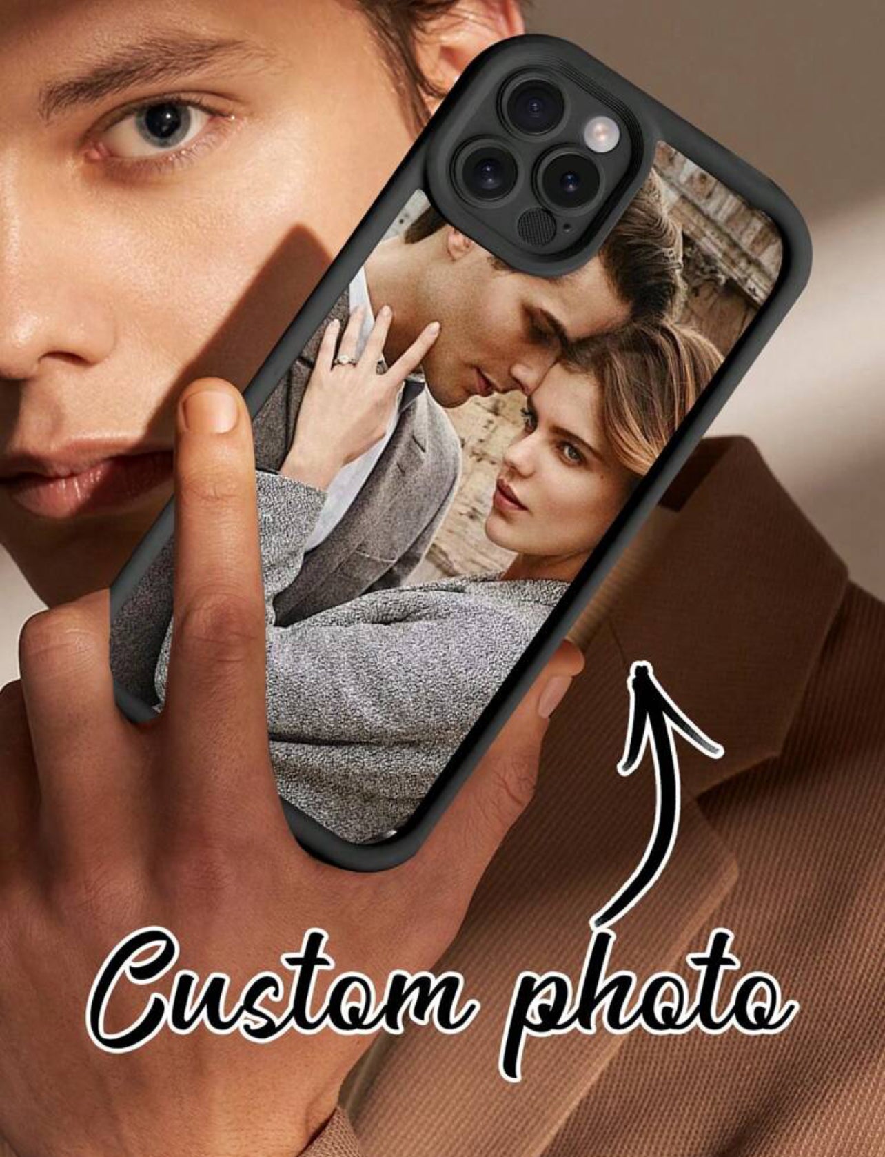 1pc Étui De Téléphone Personnalisé avec image