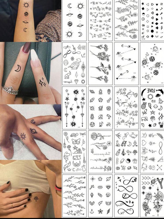 20 Blatt Fake Tattoo