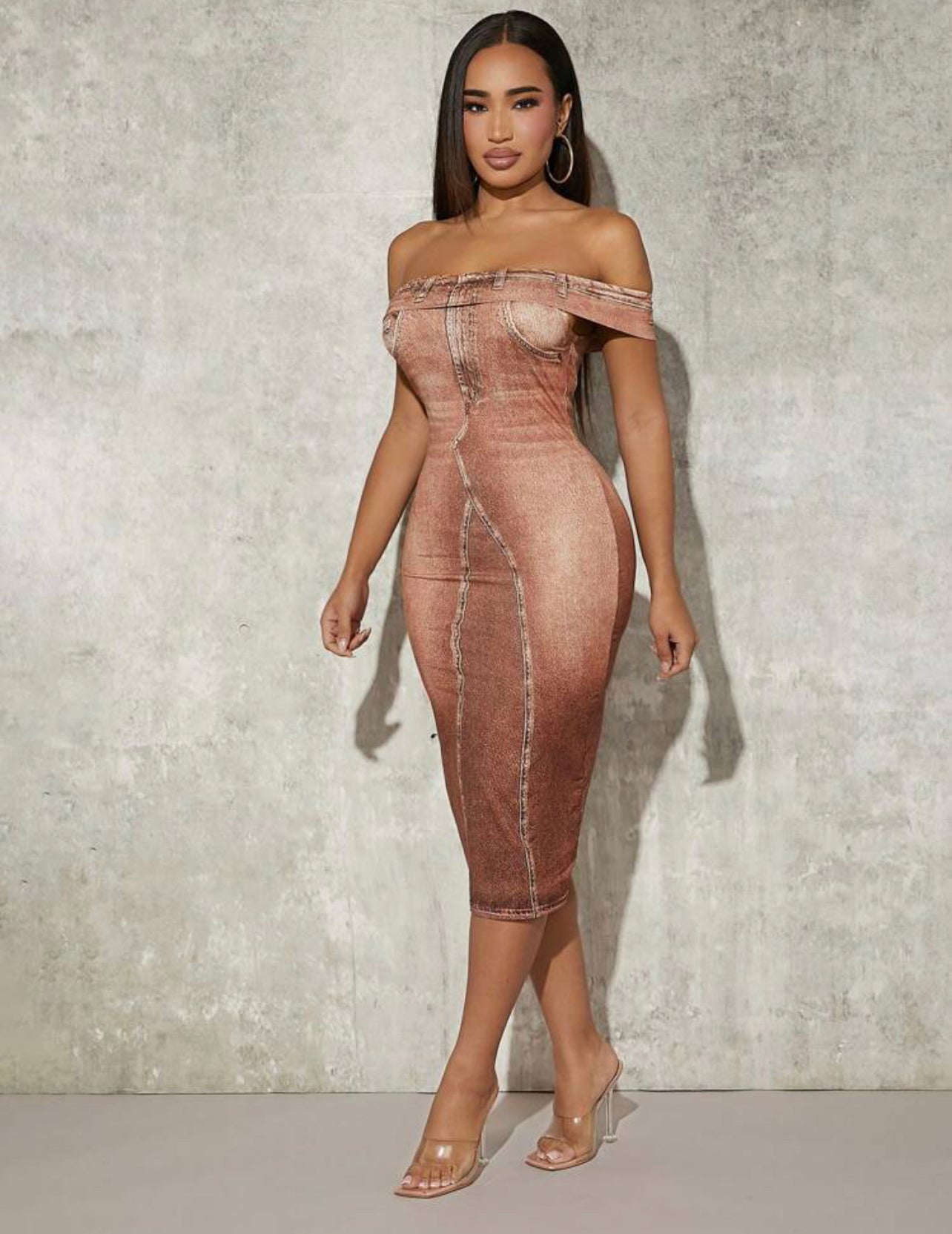 Robe moulante( design jean)