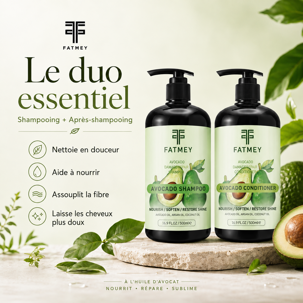 Routine Nourrissante à l’Avocat – 4 Soins | FATMEY