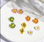 Boucles d’oreilles fleurs marguerite 🌼