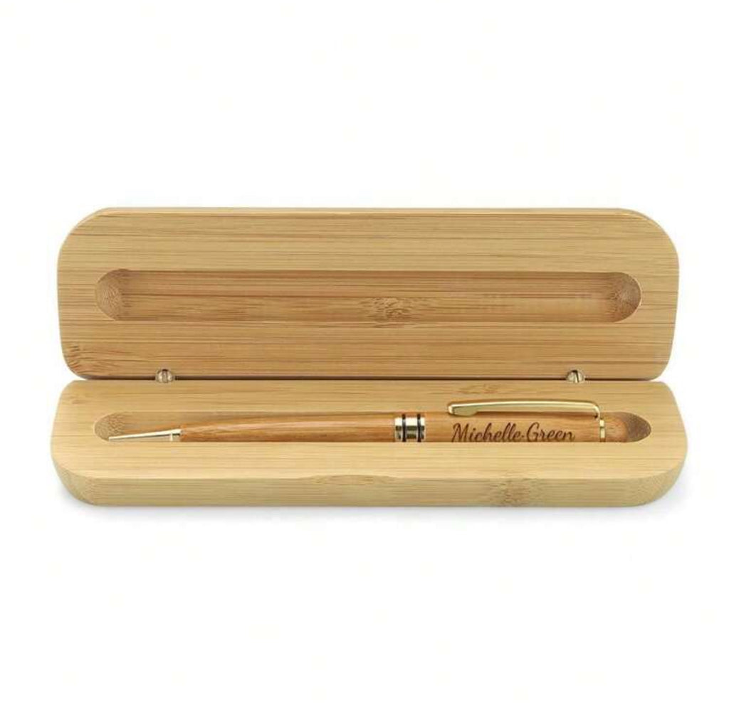 Engraved Wooden Pen with Box – Personalized Gift