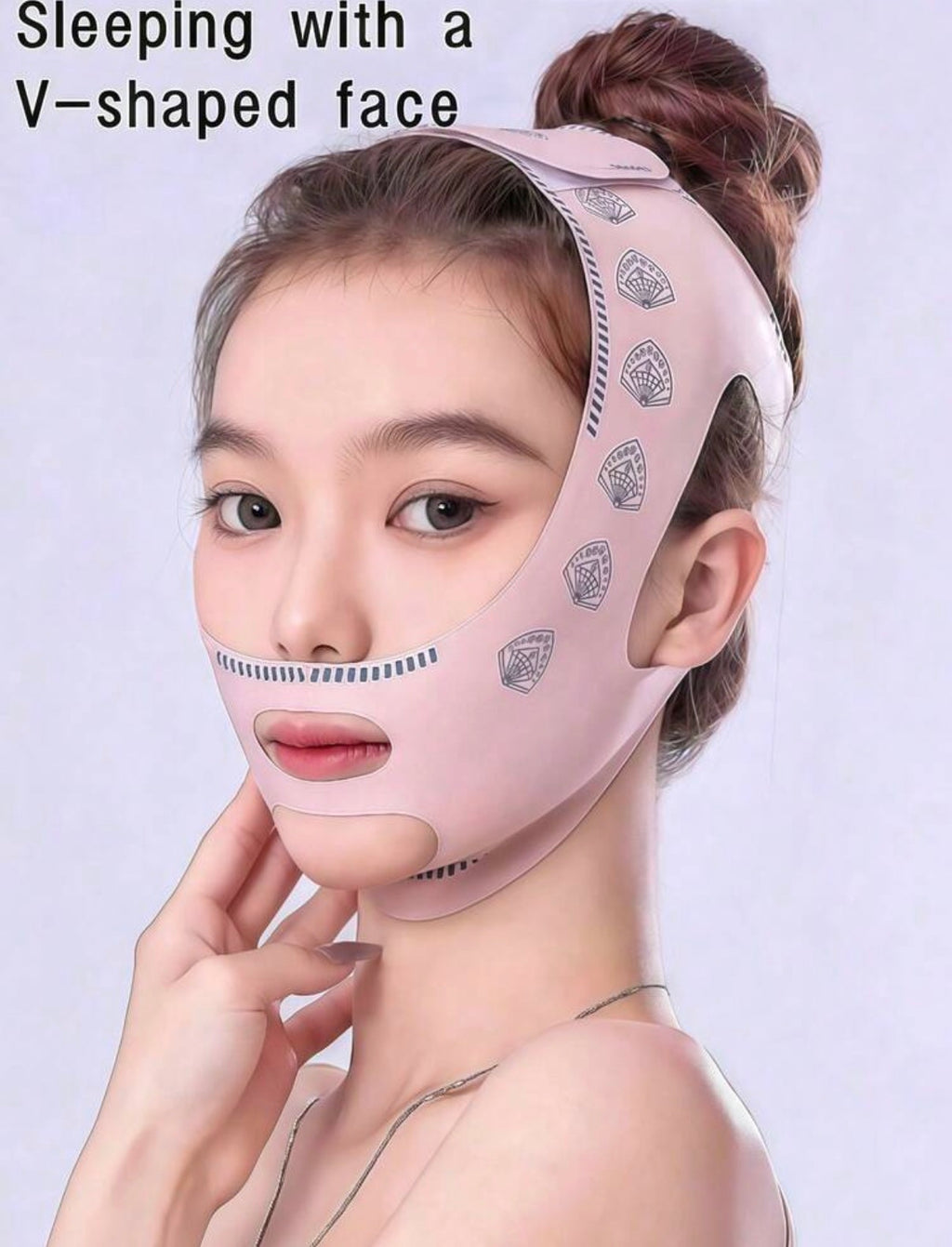 Masque de Lifting Facial & Réducteur Double Menton Rose