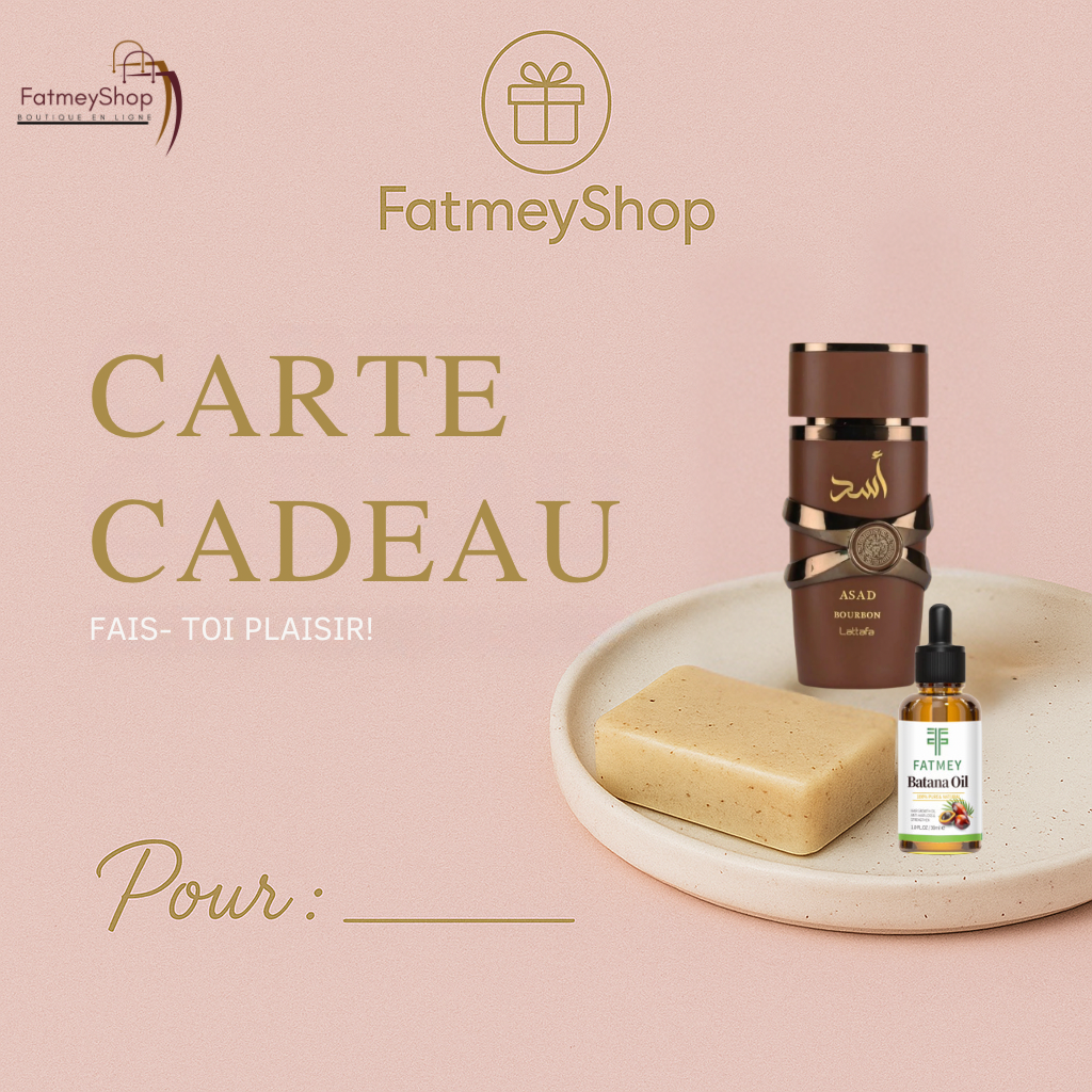 Carte Cadeau FatmeyShop – Faites-vous plaisir !