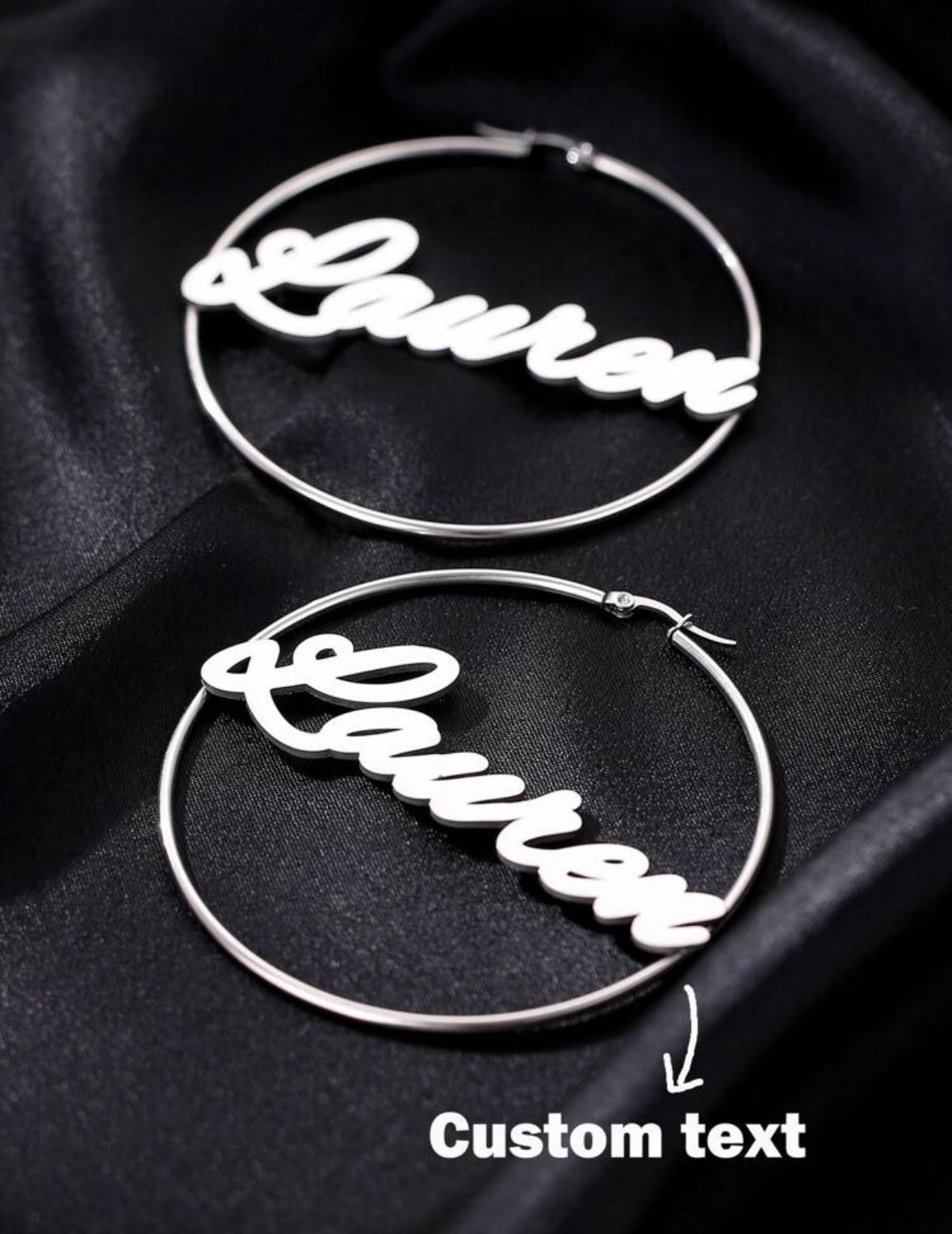 Boucles D'oreilles Rond Personnalisées